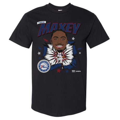Tyrese Maxey Men's Heavyweight T-Shirt | 500 LEVEL