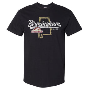 Birmingham Stallions Men's Heavyweight T-Shirt | 500 LEVEL