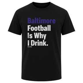 Baltimore Football Men's Heavyweight T-Shirt | 500 LEVEL