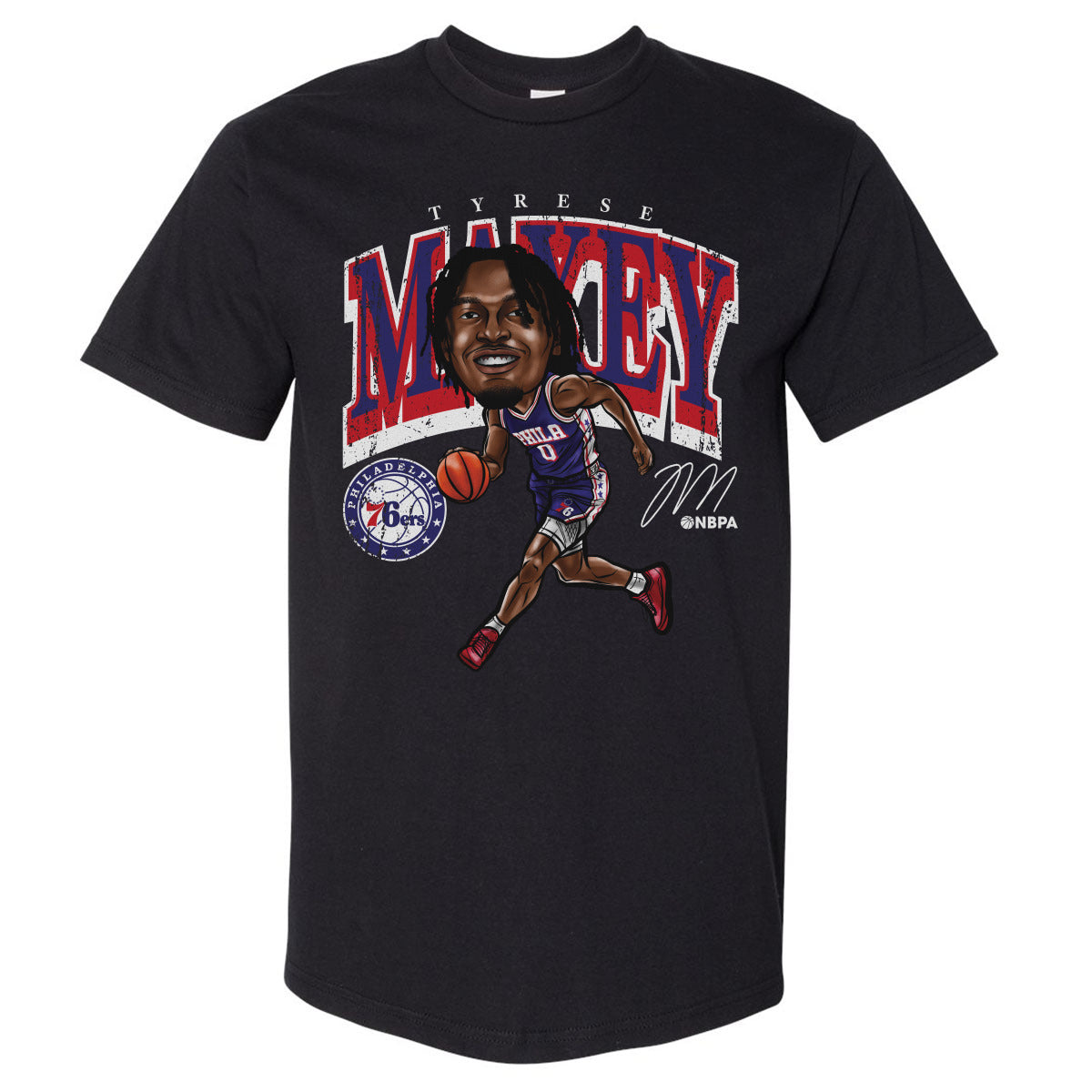 Tyrese Maxey Men's Heavyweight T-Shirt | 500 LEVEL