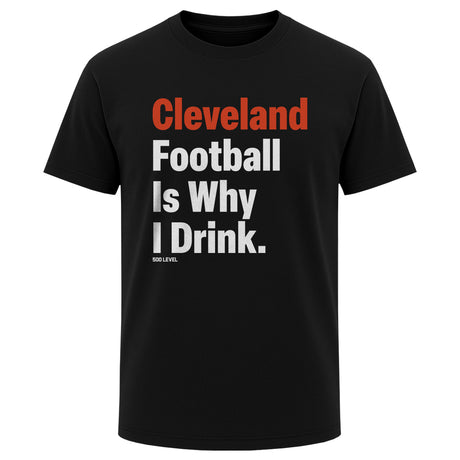 Cleveland Football Men's Heavyweight T-Shirt | 500 LEVEL