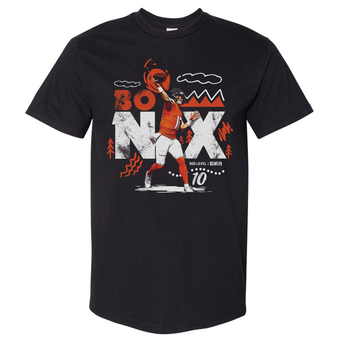 Bo Nix Men's Heavyweight T-Shirt | 500 LEVEL