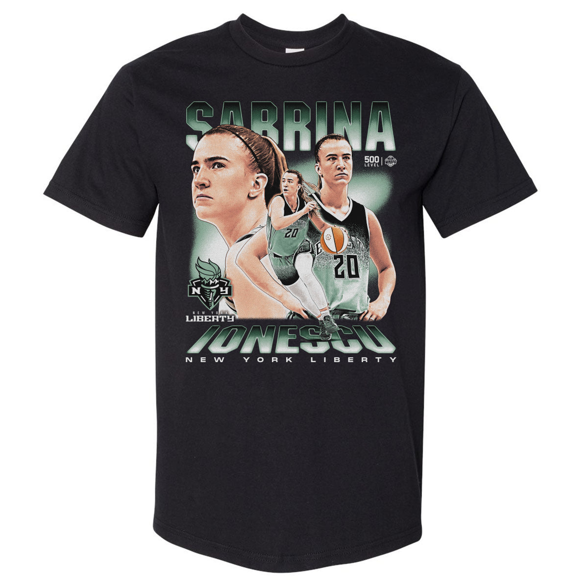Sabrina Ionescu Men's Heavyweight T-Shirt | 500 LEVEL