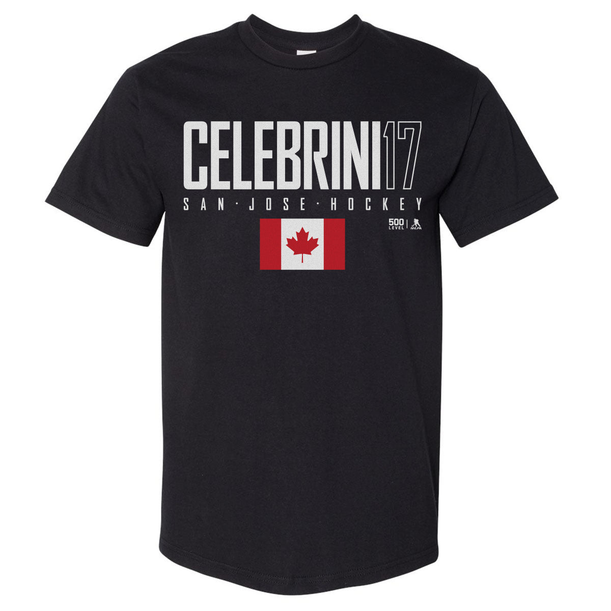 Macklin Celebrini Men's Heavyweight T-Shirt | 500 LEVEL