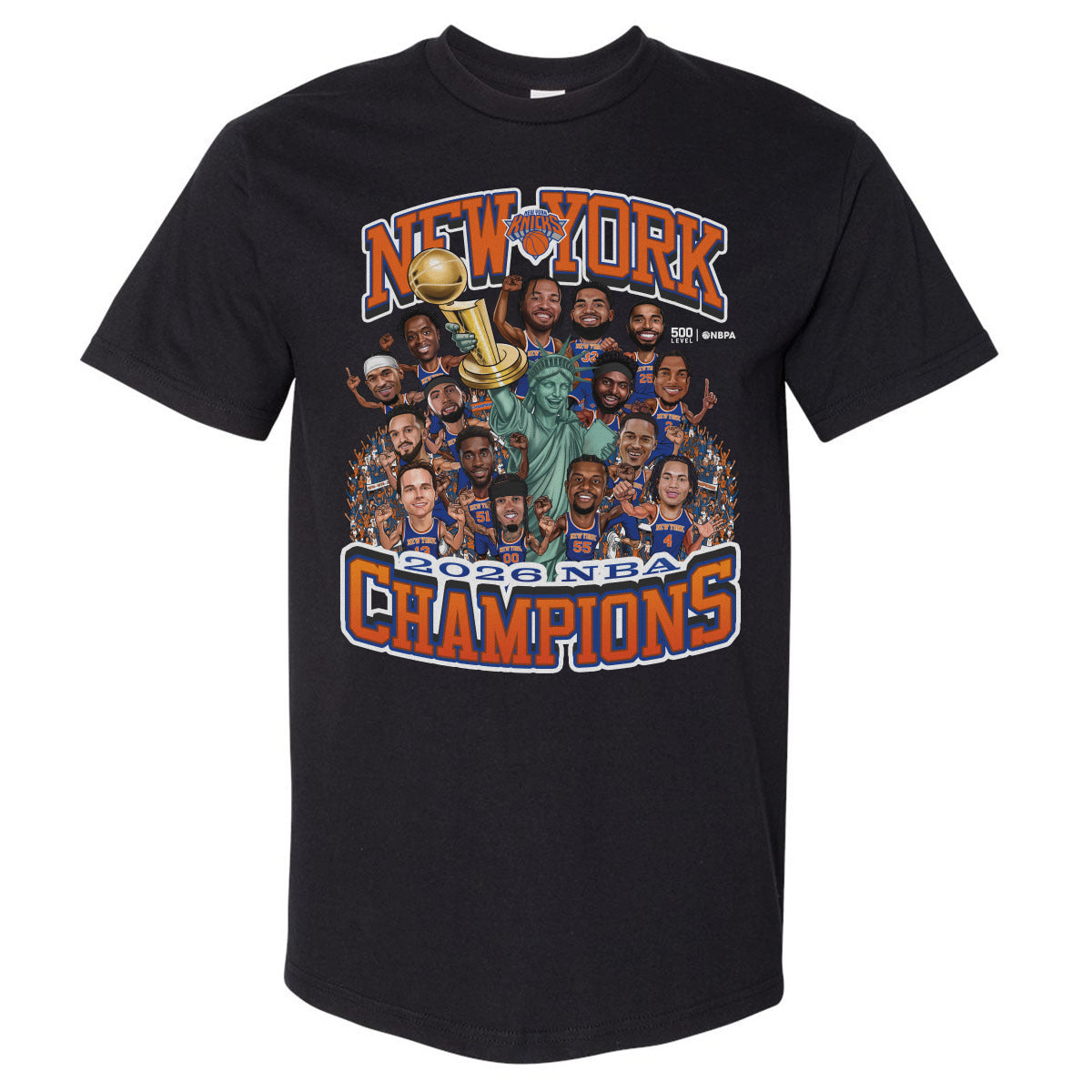 New York Knicks Men's Heavyweight T-Shirt | 500 LEVEL