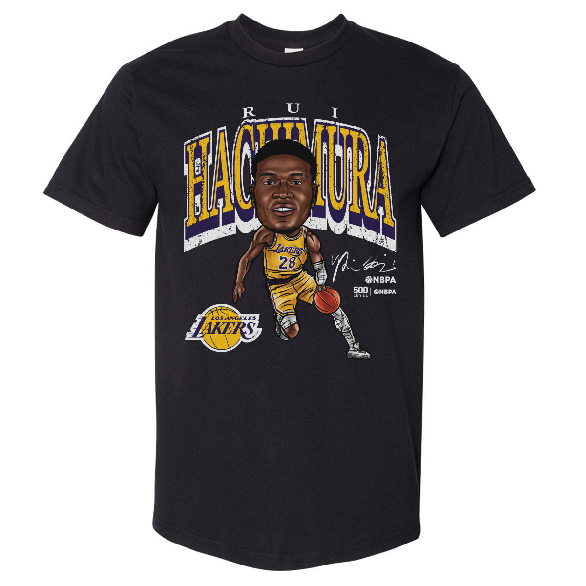 Rui Hachimura Men's Heavyweight T-Shirt | 500 LEVEL