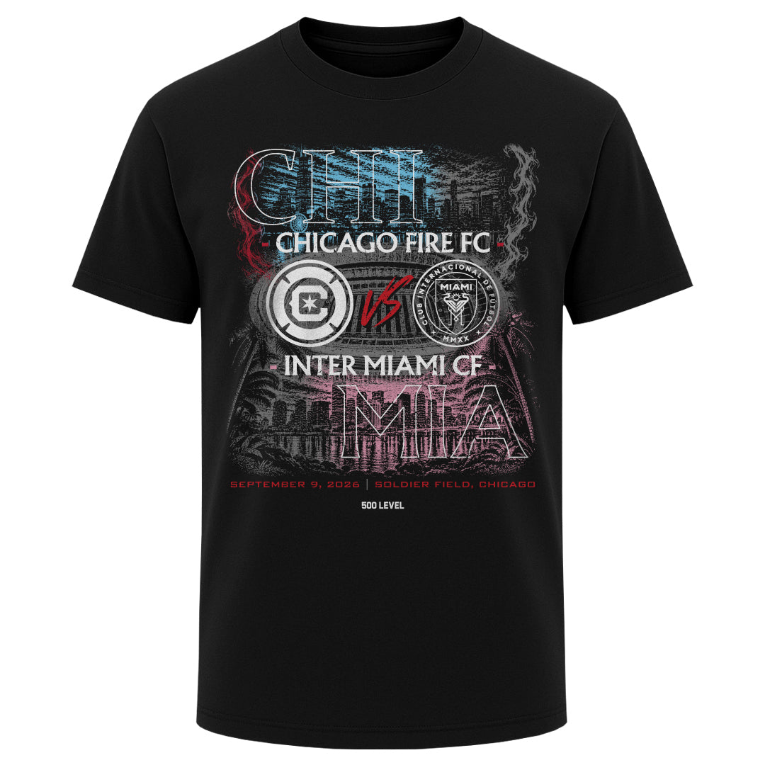 Chicago Fire FC Men's Heavyweight T-Shirt | 500 LEVEL
