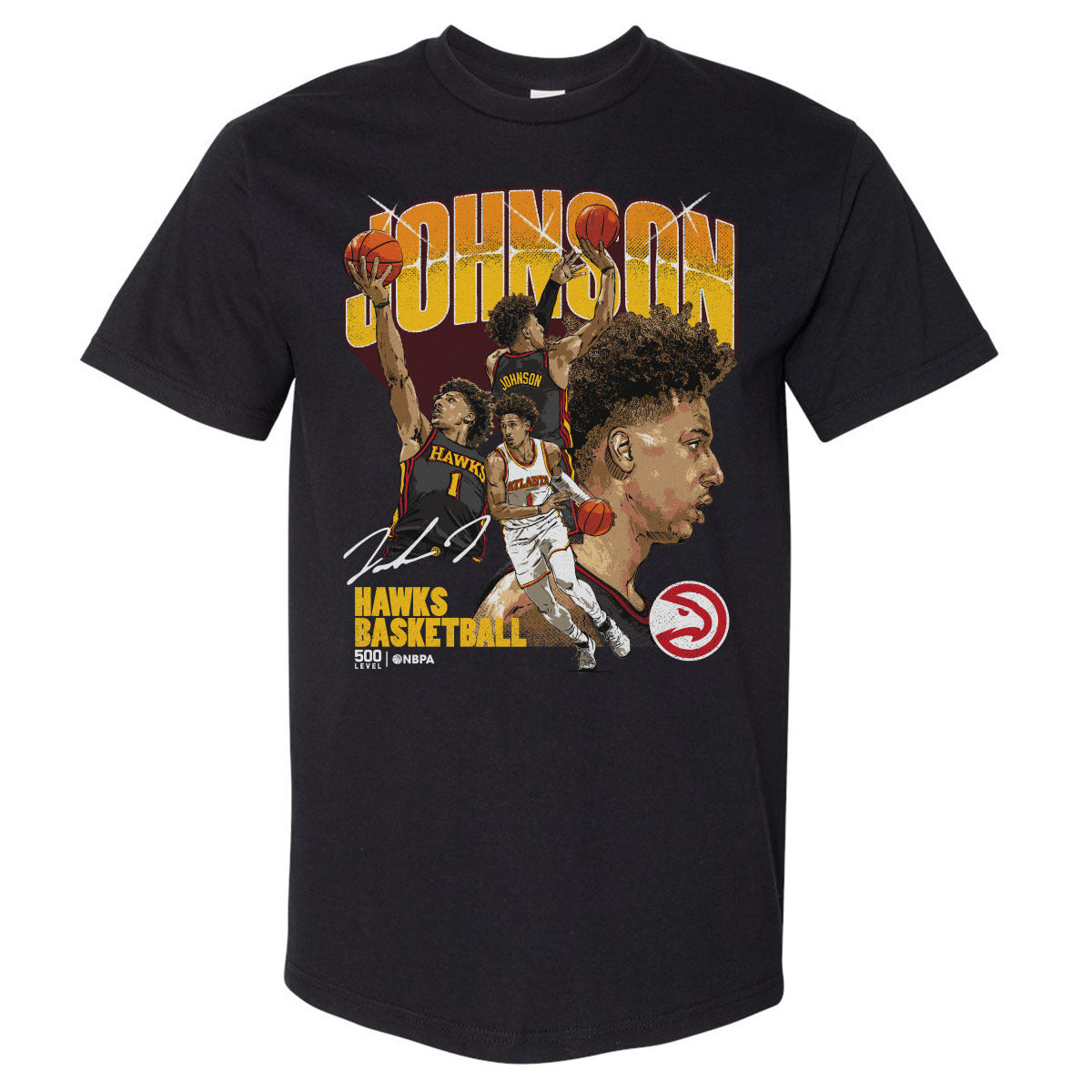 Jalen Johnson Men's Heavyweight T-Shirt | 500 LEVEL