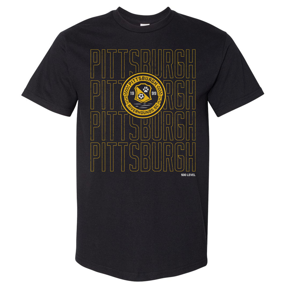 Pittsburgh Riverhounds SC Men's Heavyweight T-Shirt | 500 LEVEL