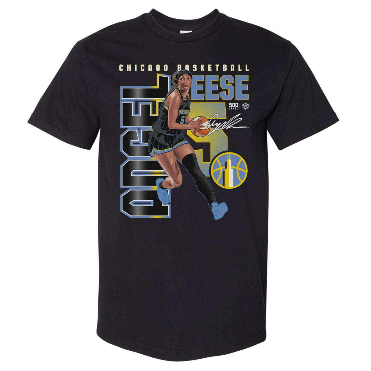 Angel Reese Men's Heavyweight T-Shirt | 500 LEVEL