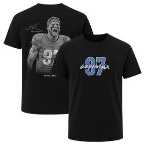 Aidan Hutchinson Men's Heavyweight T-Shirt | 500 LEVEL
