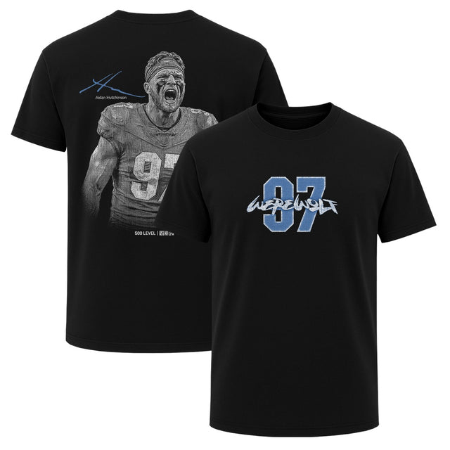 Aidan Hutchinson Men's Heavyweight T-Shirt | 500 LEVEL