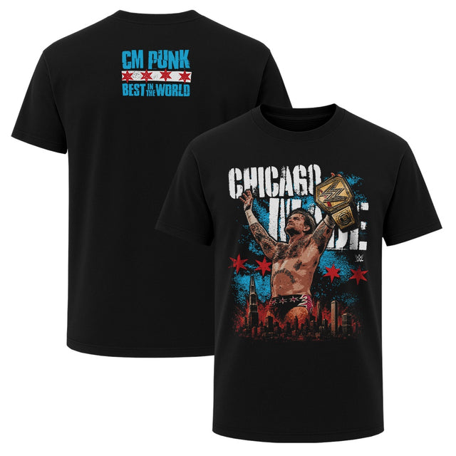 CM Punk Men's Heavyweight T-Shirt | 500 LEVEL