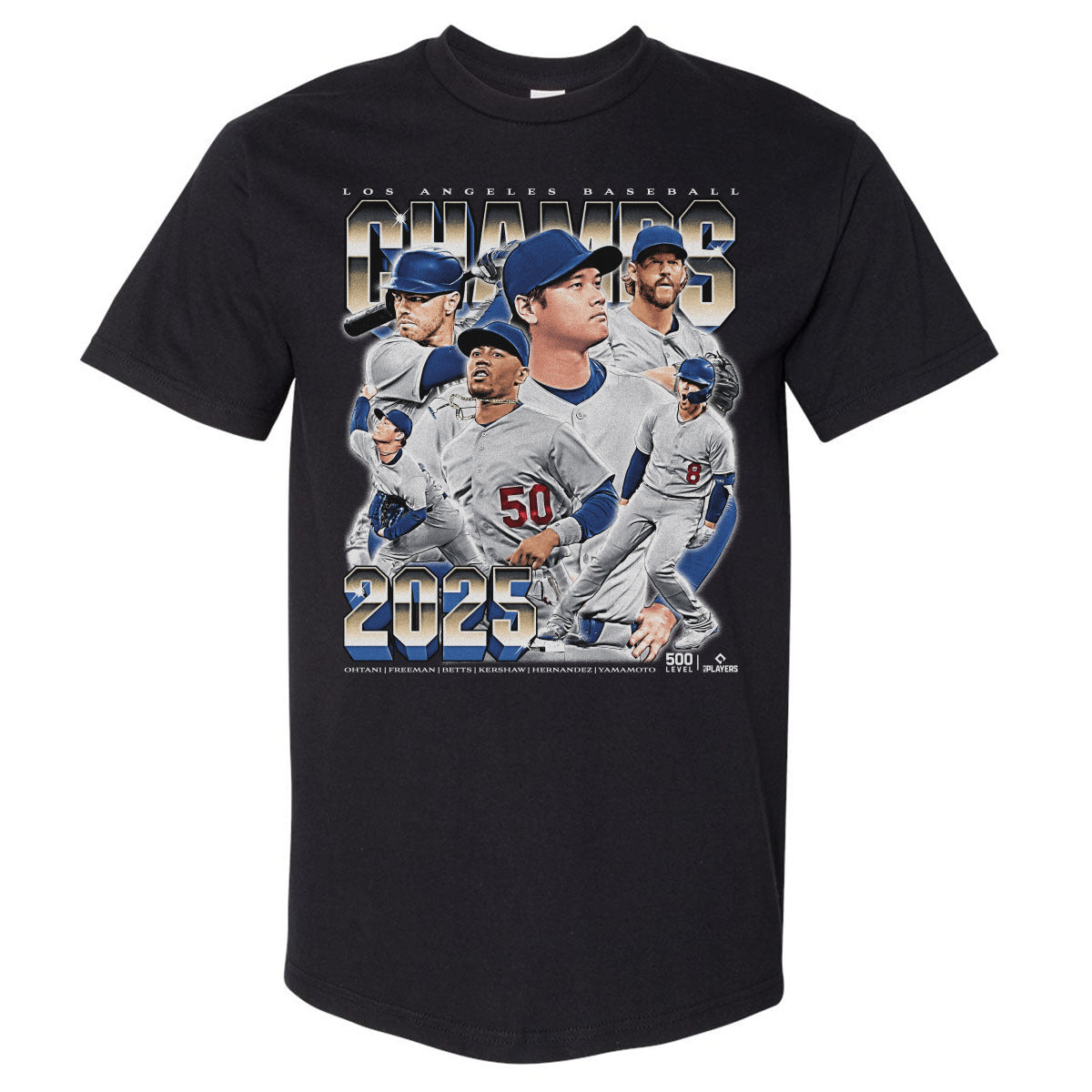 Los Angeles D Baseball Men's Heavyweight T-Shirt | 500 LEVEL