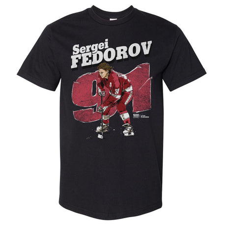 Sergei Fedorov Men's Heavyweight T-Shirt | 500 LEVEL