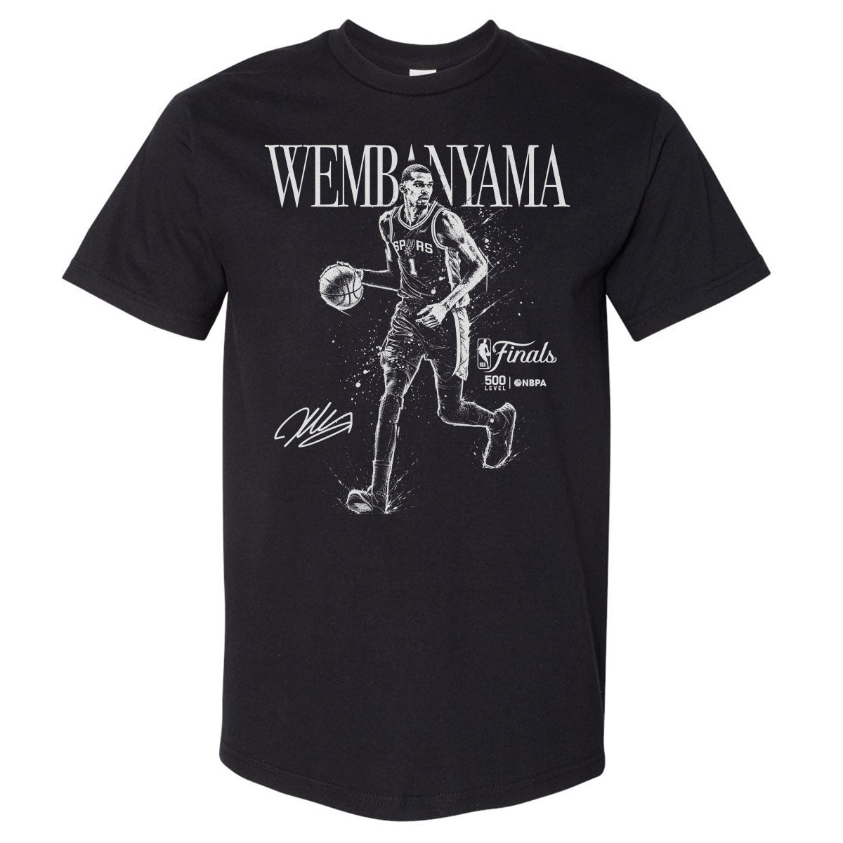 Victor Wembanyama Men's Heavyweight T-Shirt | 500 LEVEL