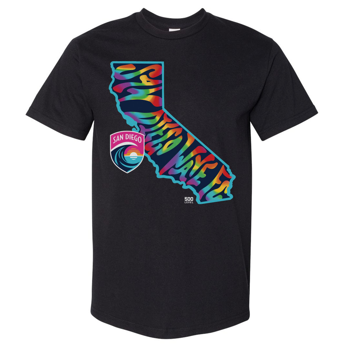 San Diego Wave FC Men's Heavyweight T-Shirt | 500 LEVEL