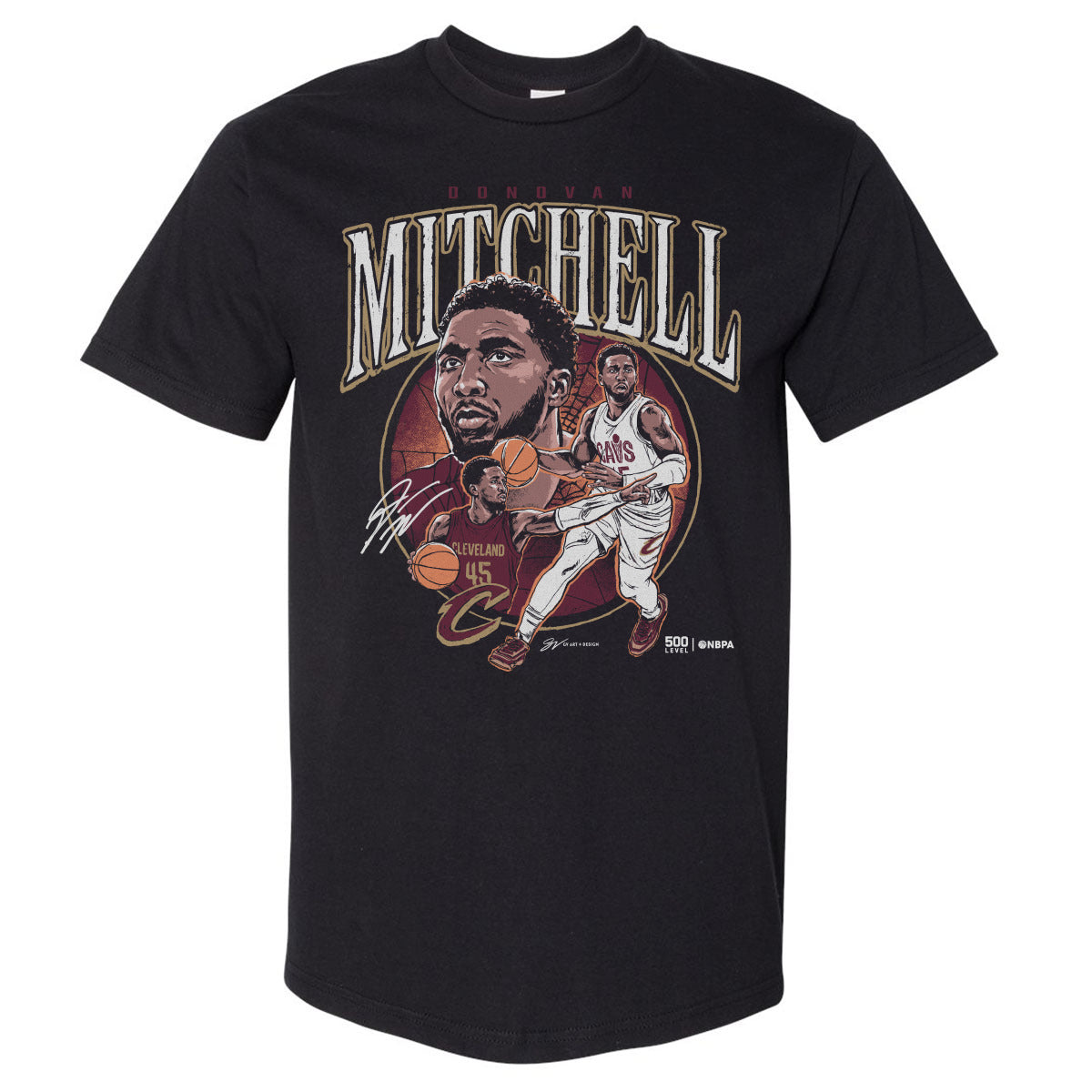 Donovan Mitchell Men's Heavyweight T-Shirt | 500 LEVEL
