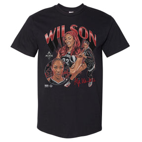 A'ja Wilson Men's Heavyweight T-Shirt | 500 LEVEL