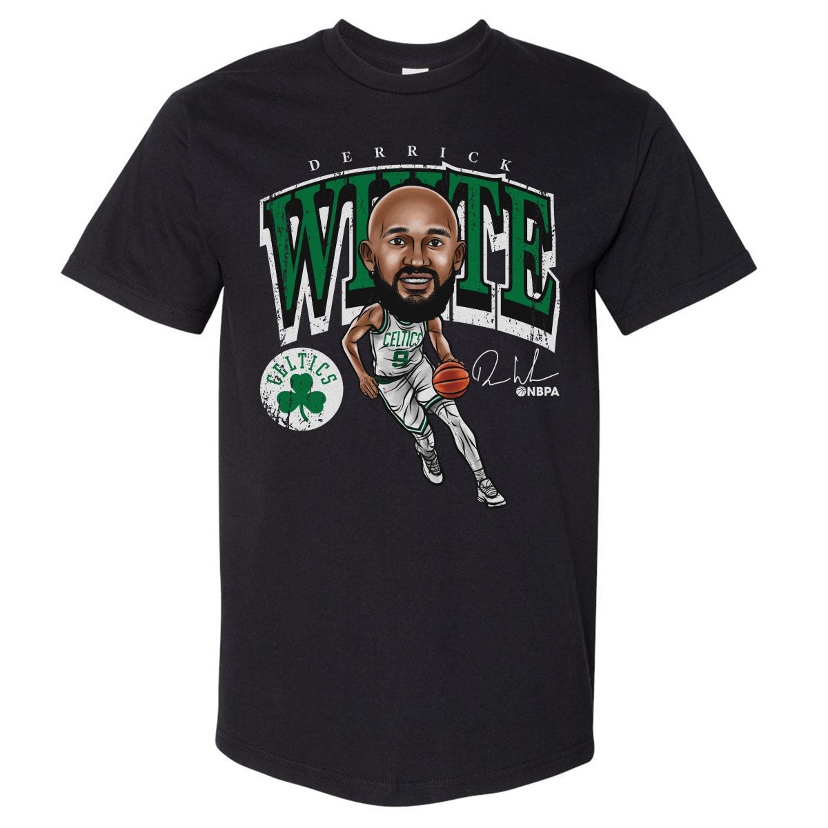 Derrick White Men's Heavyweight T-Shirt | 500 LEVEL