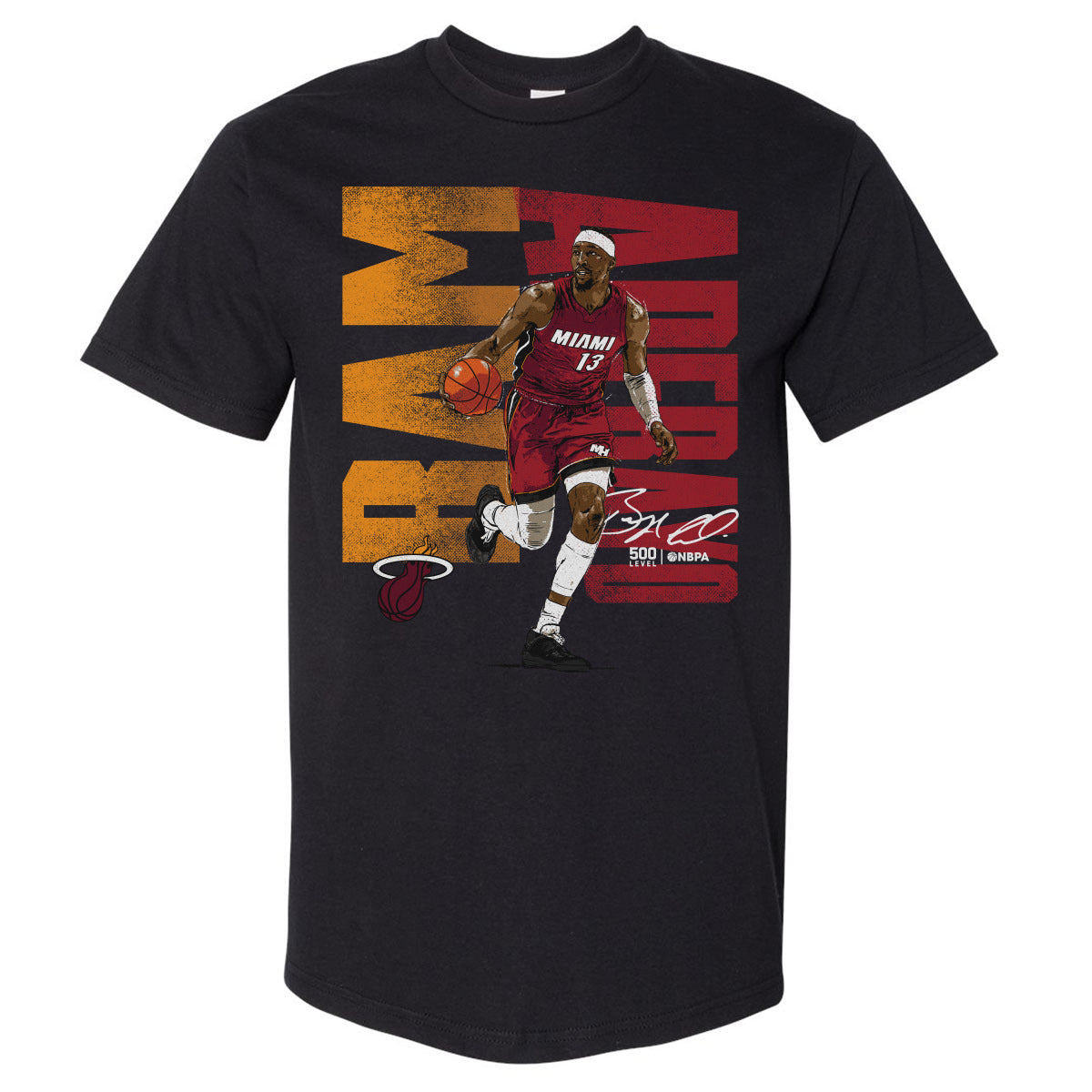 Bam Adebayo Men's Heavyweight T-Shirt | 500 LEVEL