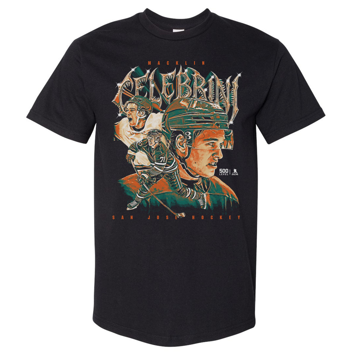 Macklin Celebrini Men's Heavyweight T-Shirt | 500 LEVEL