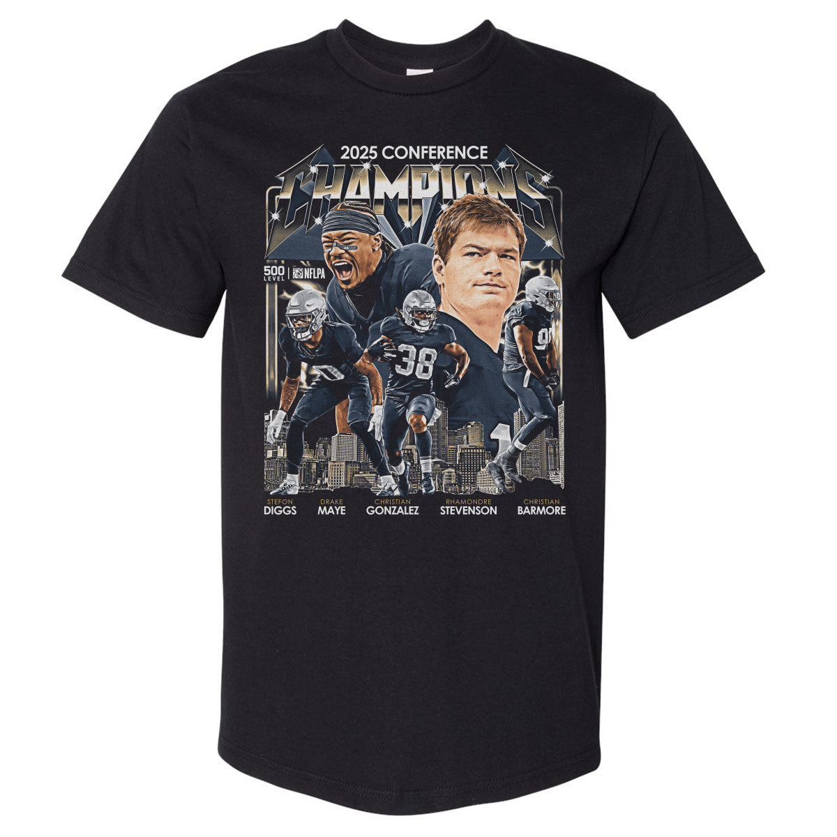 New England Football Men's Heavyweight T-Shirt | 500 LEVEL