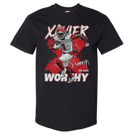 Xavier Worthy Men's Heavyweight T-Shirt | 500 LEVEL