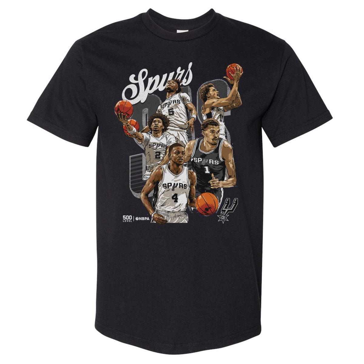 San Antonio Spurs Men's Heavyweight T-Shirt | 500 LEVEL