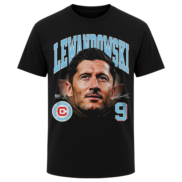 Robert Lewandowski Men's Heavyweight T-Shirt | 500 LEVEL
