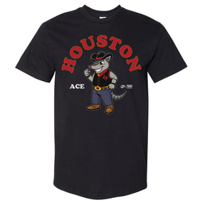 Houston Gamblers Men's Heavyweight T-Shirt | 500 LEVEL