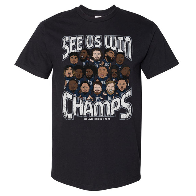 Seattle Football Men's Heavyweight T-Shirt | 500 LEVEL