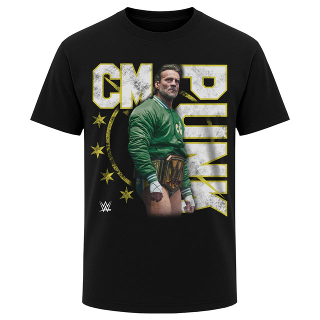 CM Punk Men's Heavyweight T-Shirt | 500 LEVEL