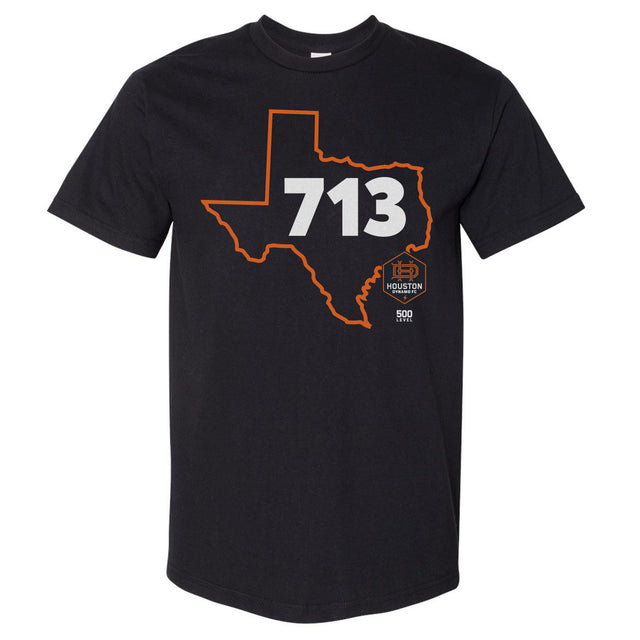 Houston Dynamo FC Men's Heavyweight T-Shirt | 500 LEVEL
