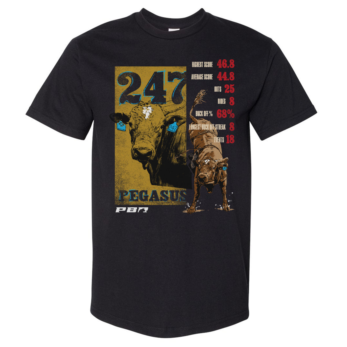 Pegasus Men's Heavyweight T-Shirt | 500 LEVEL