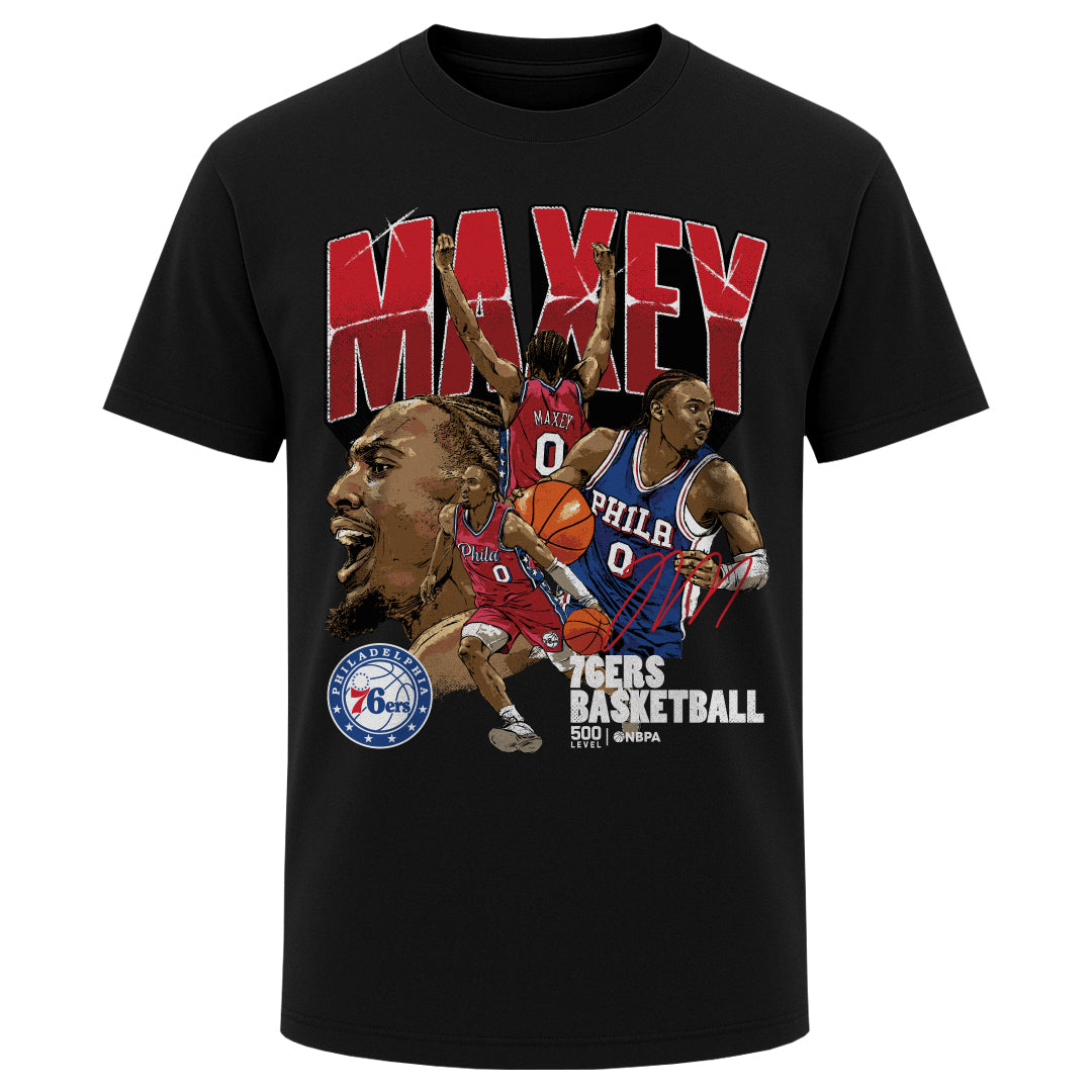 Tyrese Maxey Men's Heavyweight T-Shirt | 500 LEVEL