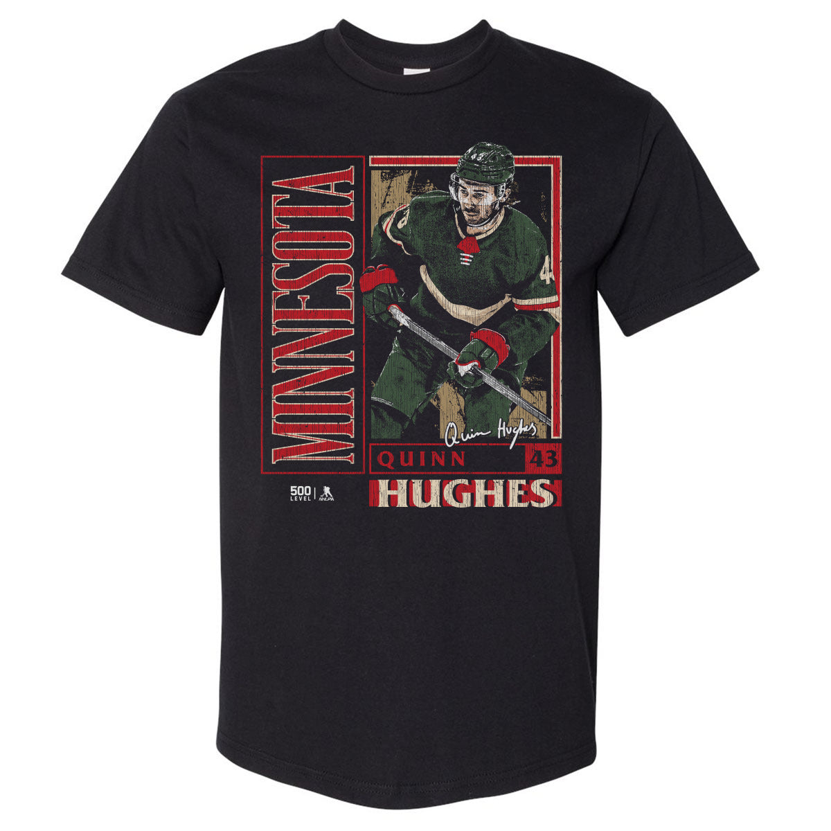 Quinn Hughes Men's Heavyweight T-Shirt | 500 LEVEL