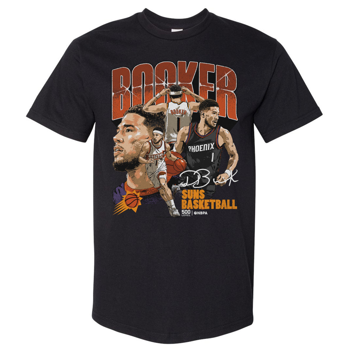 Devin Booker Men's Heavyweight T-Shirt | 500 LEVEL