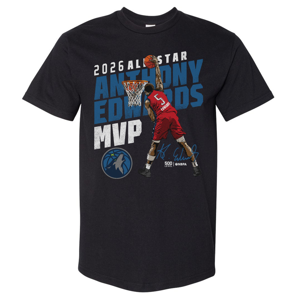 Anthony Edwards Men's Heavyweight T-Shirt | 500 LEVEL