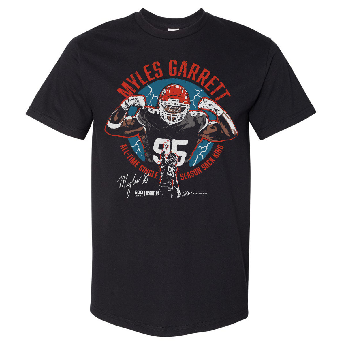 Myles Garrett Men's Heavyweight T-Shirt | 500 LEVEL