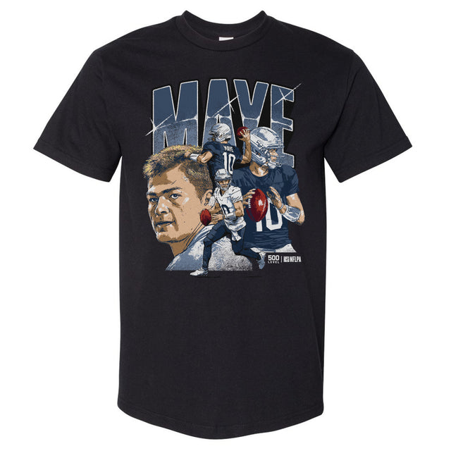 Drake Maye Men's Heavyweight T-Shirt | 500 LEVEL