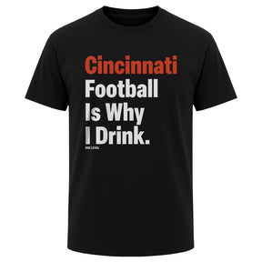 Cincinnati Football Men's Heavyweight T-Shirt | 500 LEVEL