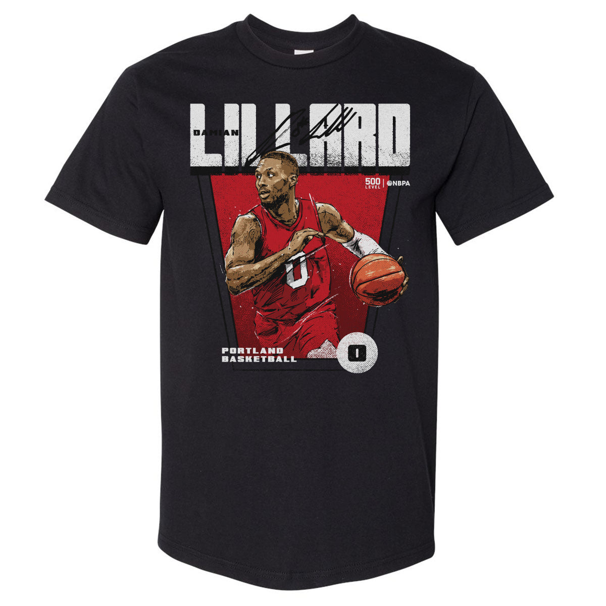 Damian Lillard Men's Heavyweight T-Shirt | 500 LEVEL