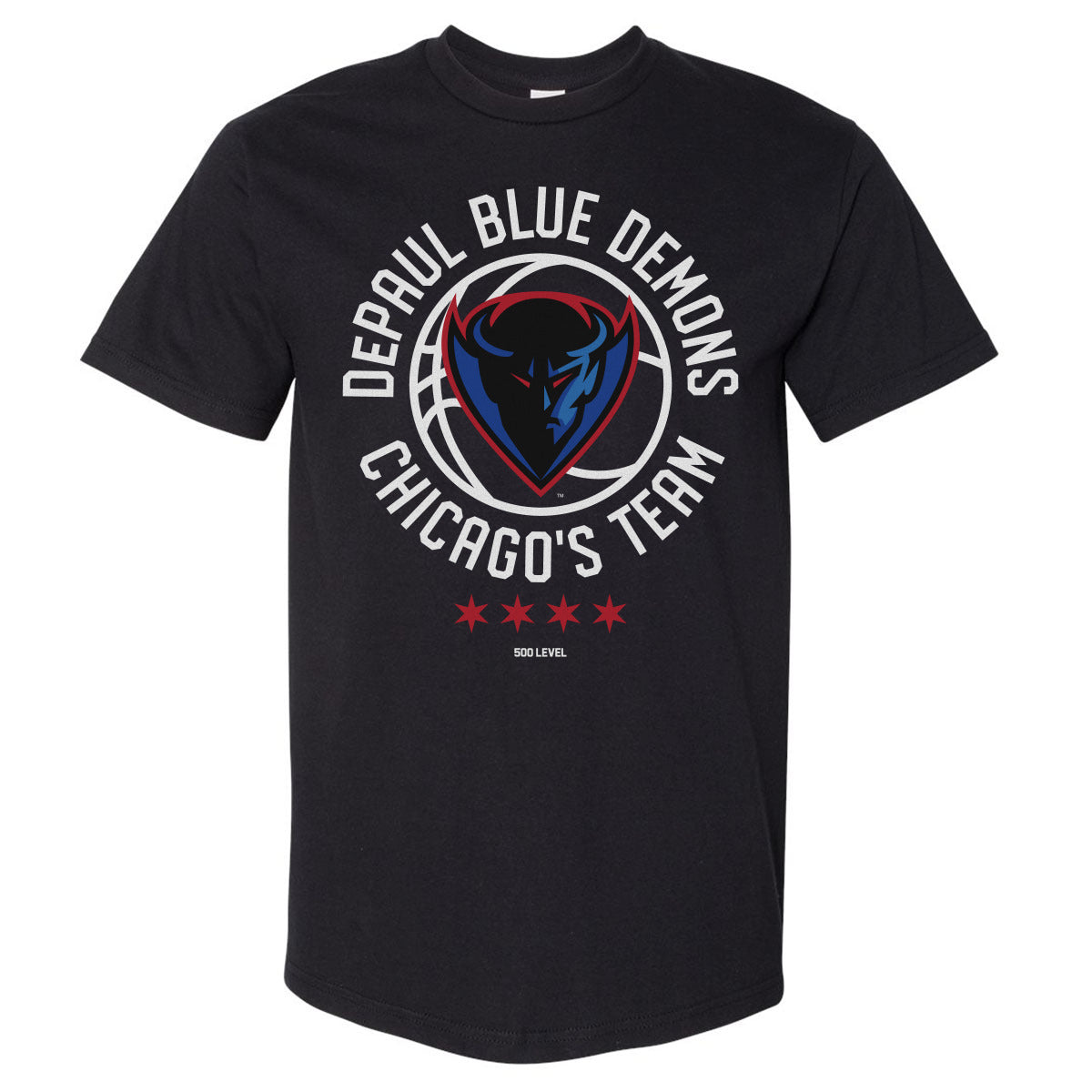 DePaul Blue Demons Men's Heavyweight T-Shirt | 500 LEVEL