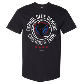 DePaul Blue Demons Men's Heavyweight T-Shirt | 500 LEVEL
