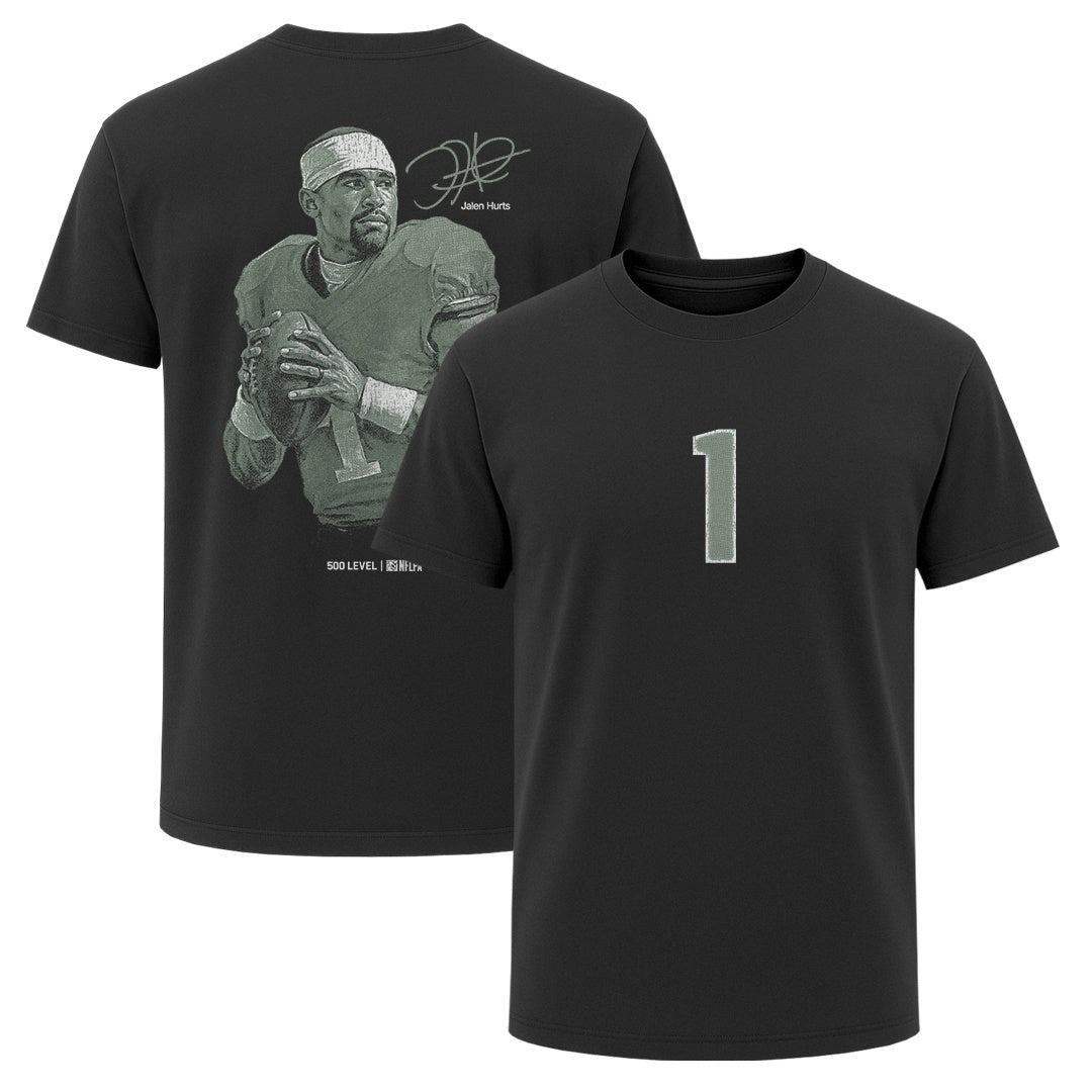 Jalen Hurts Men's Heavyweight T-Shirt | 500 LEVEL