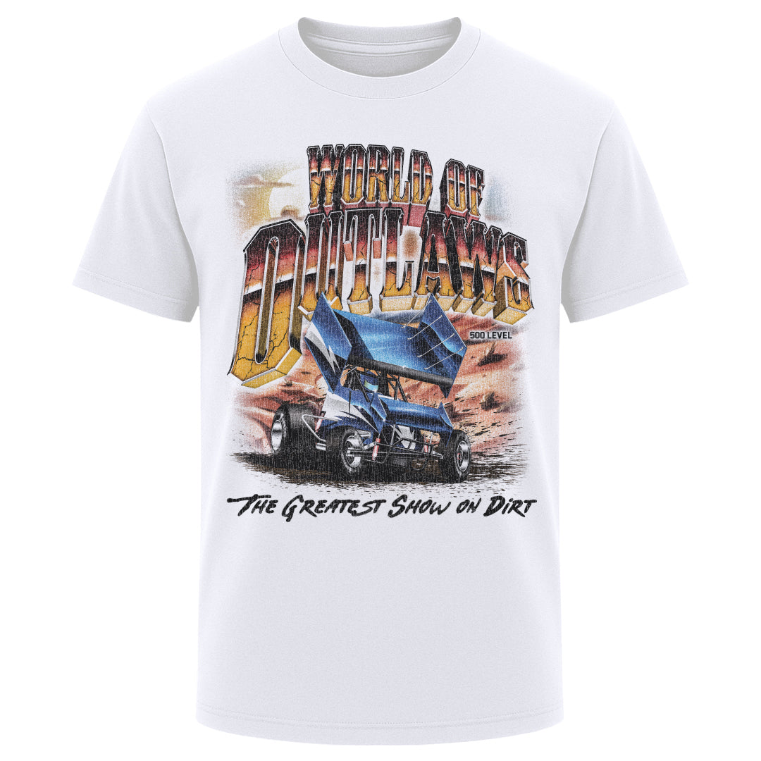 World Of Outlaws Men's Heavyweight T-Shirt | 500 LEVEL