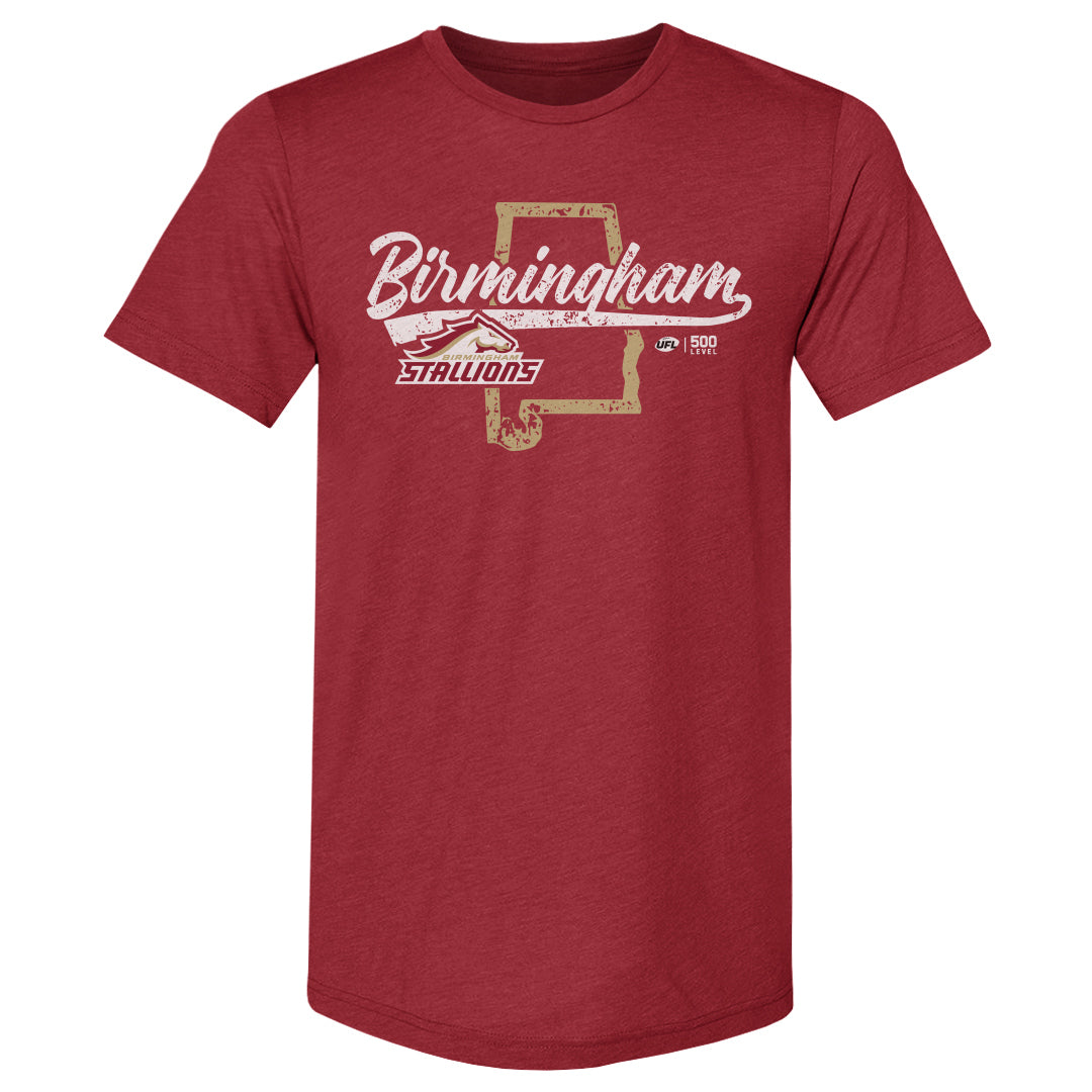 Birmingham Stallions Men's Premium T-Shirt | 500 LEVEL