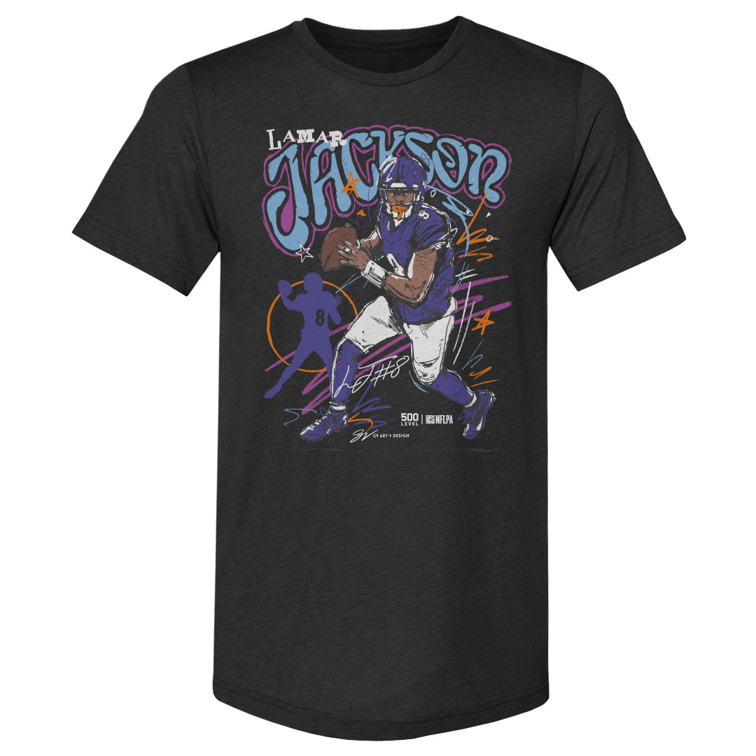 Lamar Jackson Men's Premium T-Shirt | 500 LEVEL