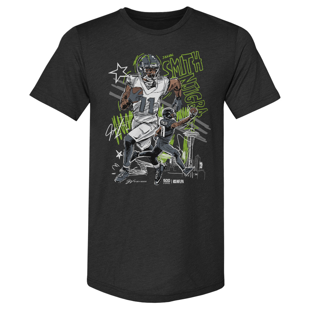 Jaxon Smith-Njigba Men's Premium T-Shirt | 500 LEVEL